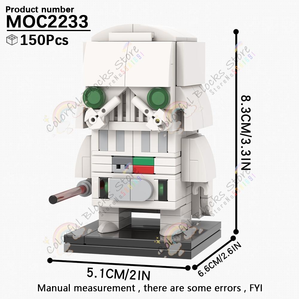 Sci-Fi Movie Series Character Building Blocks Creative Interstellar Soldier Action Figure Model DIY Assembly Brick Toys For Kids