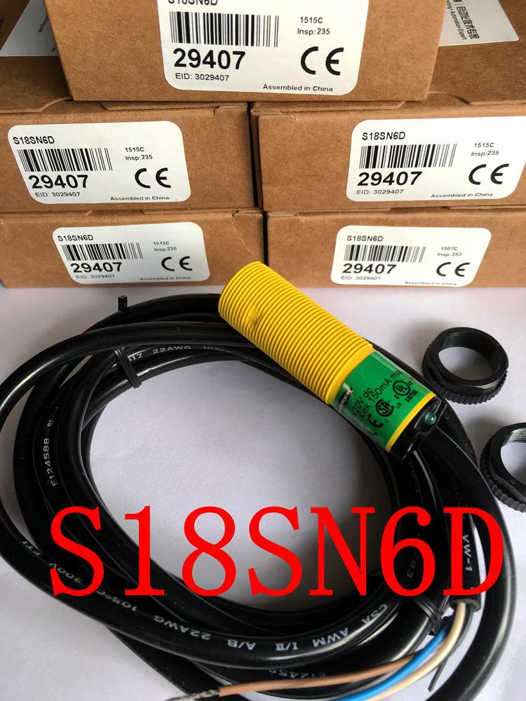 Brand New Original American BANNER M18 Cylindrical Photoelectric Switch (S18SN6D/S18SP6D). S18SN6D