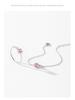 S925 Sterling Silver Cherry Blossom Pink Sugar Cube Bracelet - Women's Korean Simple Versatile Design