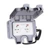 Outdoor Socket Dual European Power Outlet IP66 Waterproof Wall Receptacle  16A