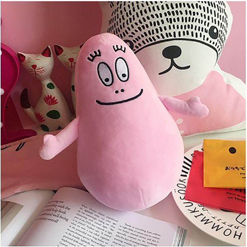 Jucărie de pluș adorabilă Barbapapa roz, moale, pentru copii, perfectă pentru somn și îmbrățișat