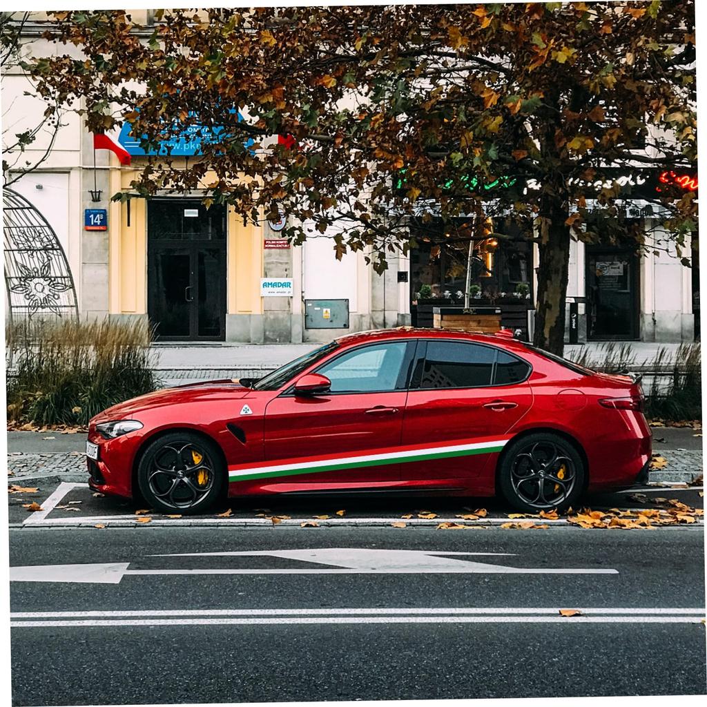 TOGEVAL Car Decoration Sticker Self Adhesive Body Stripe Car Decoration Car Line Italian Design