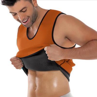 Herren Neopren Body Shaper U-Ausschnitt Schweißtreibende Fitnessweste
