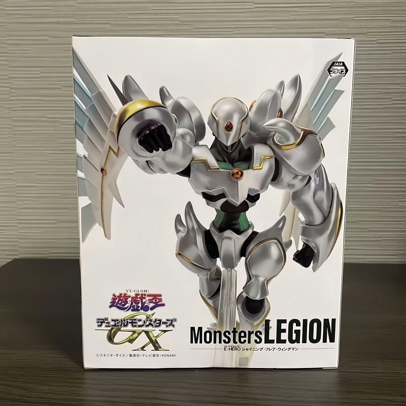 Genuine Original Yu-Gi-Oh! Duel Monsters Gx Elemental Hero Shining Flare Wingman Anime Action Figure Monsters Legion Model Toy