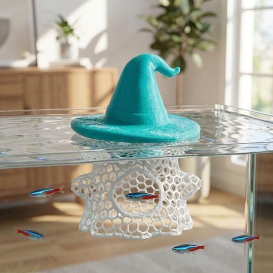 Fish Lounge Aquarium Rest Area, with Safe PLA Honeycomb Hollow Design, Small Tropical Fish Hiding Cave, for Halloween Tank