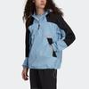 Adidas Originals Trefoil Color-Block Loose Fit Hooded Jacket Men Outerwear Sky-Blue H09103