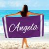 Toalla de Playa Rayada Personalizada con Nombre/Logo Personalizado Toalla de Microfibra Fina Secado Rápido Absorbente para Playa Natación Yoga Baño Deportes