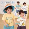 LUSON Boys' Summer Graffiti Short Sleeve T-Shirt