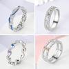 New Copper Rings Red Pink Blue Stone Rings Simple Stackable Women Authentic Rings Ideal For Wedding Party Jewellery Gift