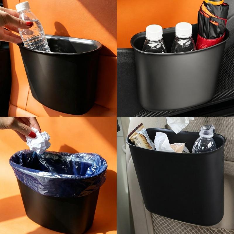Small Car Trash Can Storage Organizer Auto Backseat Storage Box Hook Multifunctional Waterproof Hanging Car Trash Can
