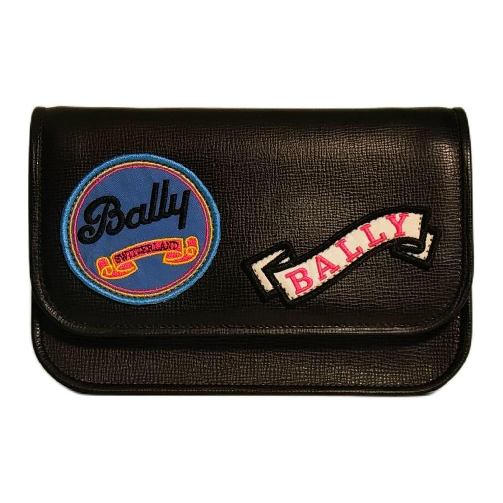 Bally Classic Womens Series Fun Print Pattern Leather Clutch Women Clutch Black 6219795