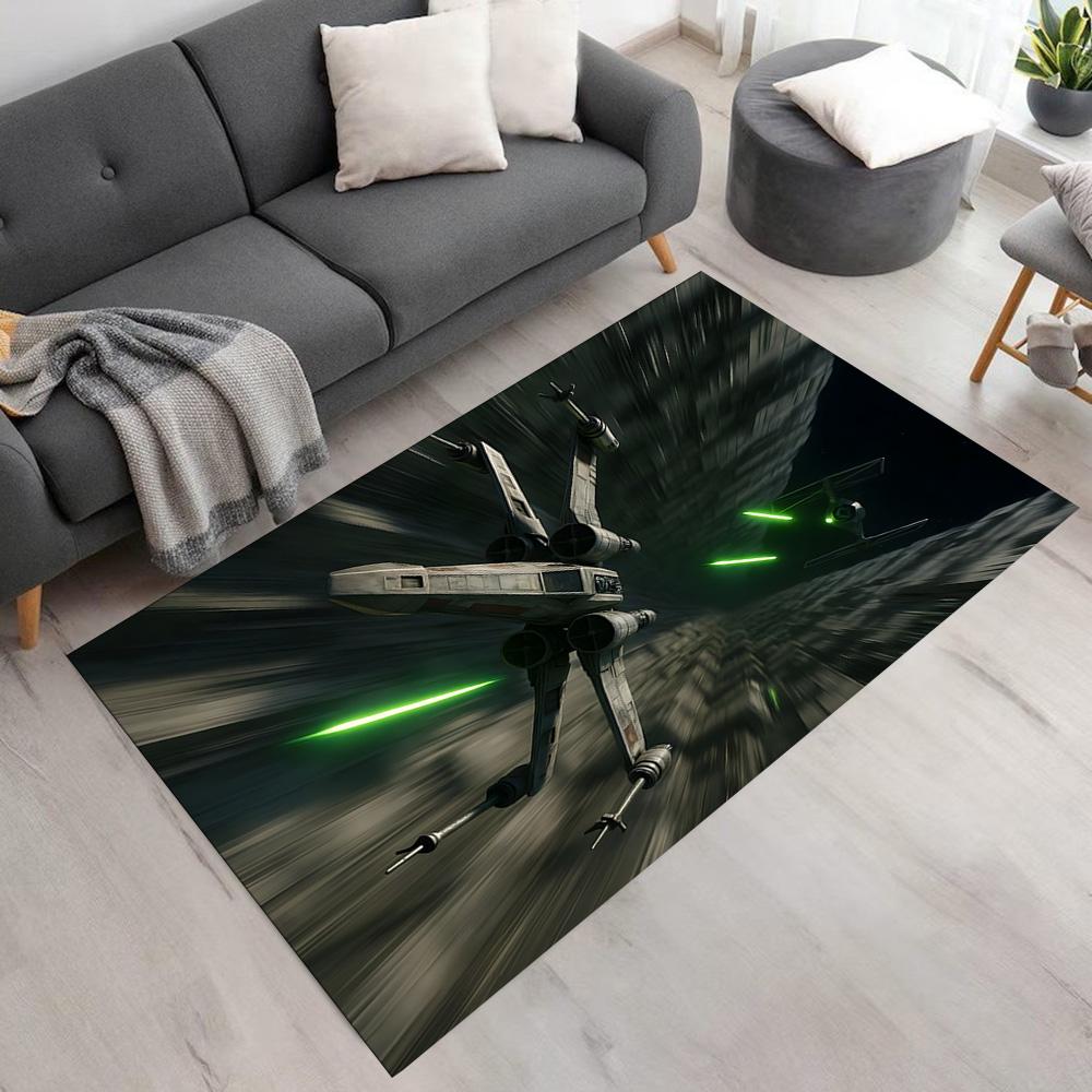 Star Wars Floor Rug Office Rug Suitable for Living Rooms Balcony Hallway Study room Anti-slip Rug Anime Office Decor