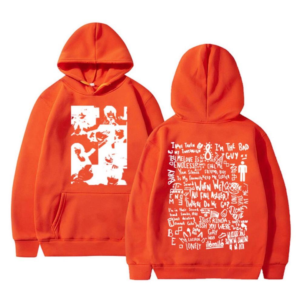 When We All Fall Asleep Where Do We Go Double Sided Graphic Hoodie Men Women Fashion Pullover Men's Oversized Sweatshirt