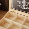with Clear Lid Wooden Tea Box Dust-proof Jewelry Display Case Sturdy Tea Bag Holder  Home Cabinet