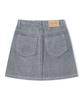 Deketeuumeon [Velvet Denim] Velvet Mini Skirt Dcsk007Fogblue
