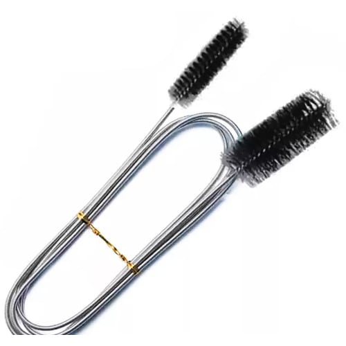 VIEAURA Stainless Steel Pipe Cleaner Wire Brush for Drains, Test Tubes, Aquariums, and Clogs, Cleaning, and Cleaning, Flexible (155cm Long), Black