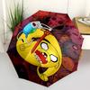 1pc Adventure Time Outdoor Umbrella - Automatic Opening/Closing, Portable 3-Fold Design, 8-Rib Iron Frame - Perfect Gift for Fans, Travelers, Eve