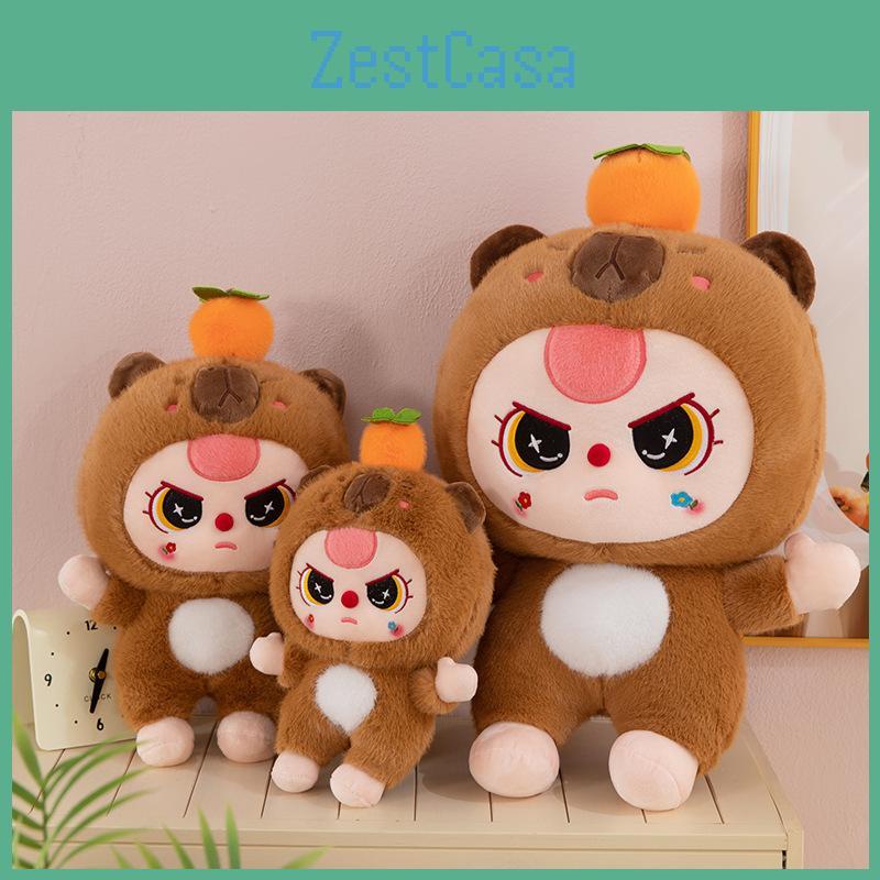 Capybara Baby Orange Plush Toys Cartoon Stuffed Doll Decorations Kids Gifts