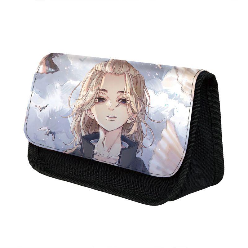 Tokyo Polyester Revengers School Pencil Case Large Capacity Writing Case Double