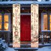 2D Flat, 2D Flat - 2D Flat, 2D Flat - 2D Flat, Party Banner, 2pcs, Christmas Decoration Banner, Merry Christmas Porch Hanging Decoration Flag, Durable