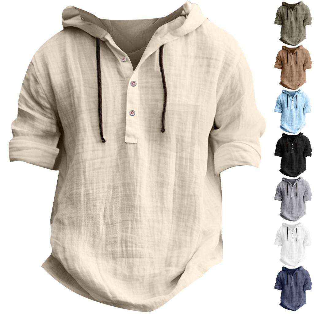 Sweat à capuche à manches courtes pour homme, vêtement d'été en