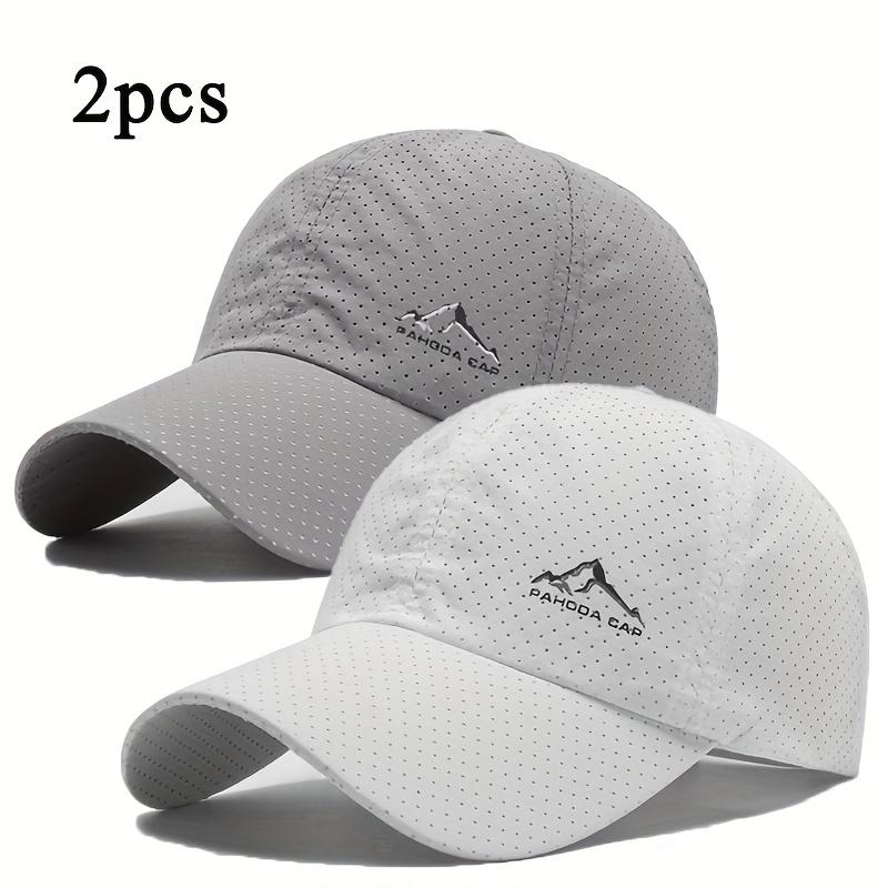

Couple s 2-Pack Quick Dry Breathable Baseball Caps, Lightweight Mesh Sun Hats for Running & Outdoor Activities