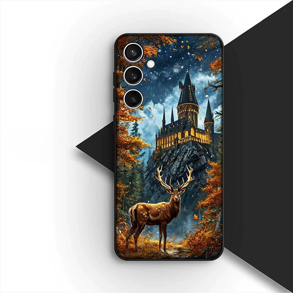 Soft Cover for OPPO A80 A18 A16 A40 A17 A15 A38 A78 A79 A54 A57 A12 A60 4G 5G Casing Phone Case Owl Art Harries Wand Potters