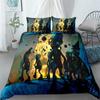 Hot Sale Exquisite 3D Plants Vs Zombies Wallpaper Gamer Printing Bedding Set Duvet Cover Comforter Bed Adult Youth Girls Gift