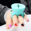 Nagellack-Flaschen-Display, Silikon, runder Halter, Ständer, Nagellack-Halter, Ring, Fingernagel-Polierwerkzeug, Maniküre
