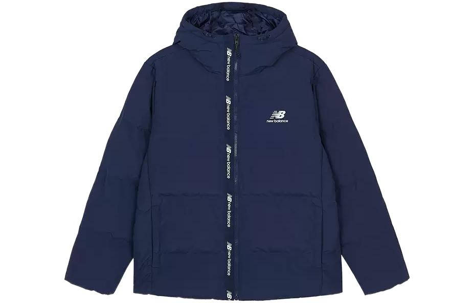 Мужская пуховая куртка с принтом New Balance Морской синий AMJ23343-NNY L