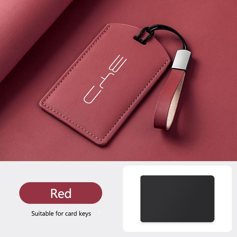 For BYD Atto3 Yuan Tang EV Han Qin Song Plus DMi Dolphin S7 S6 L3 M6 F3 F0 Leather Car NFC Card Samrt Key Case Cover Keychain
