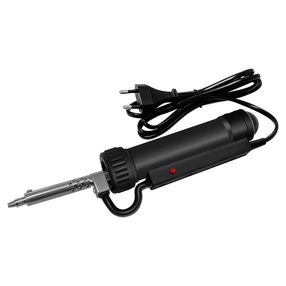 

Tin Suction Device Plastic Stainless Steel Electric Tin Soldering Repair Tool Strong Suction for Circuit Board Assembly for Chip чорний