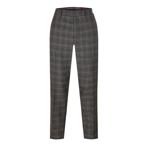 Ted Baker Mens Plaid Straight Trousers