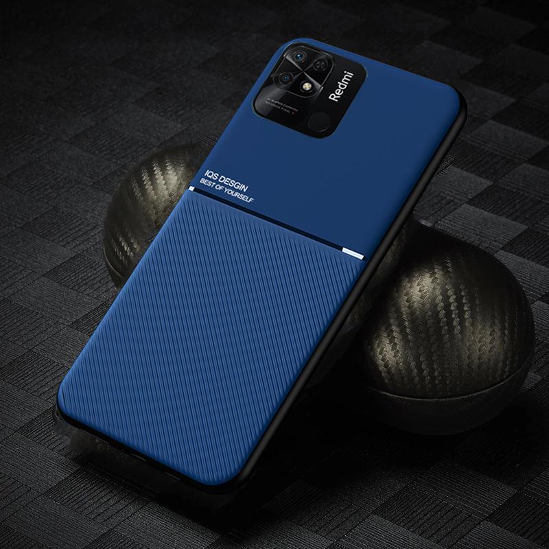 

Роскошный кожаный чехол-держатель для автомобиля для Xiaomi Redmi Note 11 10 9 Pro 11S 10C 10A 9A Mi 12 Lite Poco X4 X3 NFC M2 M3 M4 Pro 4G 5G Противоударный мягкий чехол из ТПУ Redmi Note 11 синий