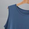 Herren Schnelltrocknendes Modal Eis-Seide Ärmelloses Tanktop für Sommer-Fitness