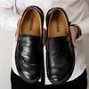 Mode Braun Herren Leder Schuhe Set Fuß Lässig Reißverschluss Herren Slipper Fahrschuhe Qualität Handgefertigte Schuhe Übergröße 48 Ballerinas Mokassins Schuhe