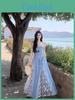 Small Fresh Plaid Lace Cami Dress With Wrapping Design For Summer Casual Wear