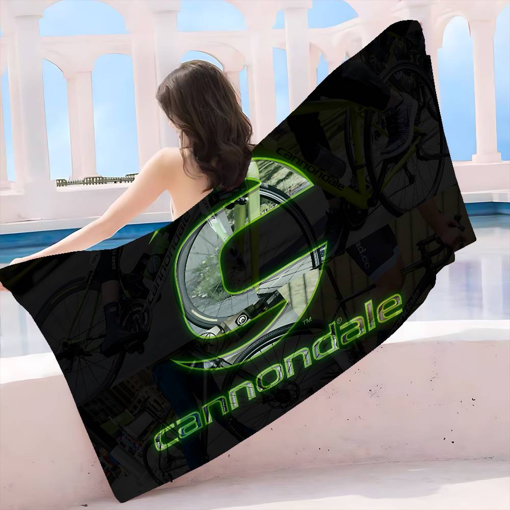 C-Cannondale Microfiber Printed Beach Towel Mountain Climbing Yoga Beach Swimming Running Absorbent Soft Towel