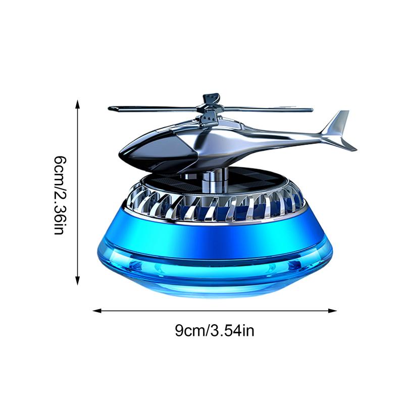 Car Air Fresheners Solar Rotating Helicopter Car Decorations Car Fragrance Flavoring Diffuser Perfume Auto Interior Accessories
