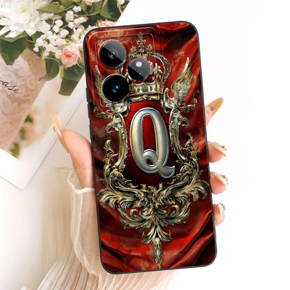 For Realme GT 7 Case Realme GT 7T Cute Crown Letters Cover Soft TPU Phone Case For Realme GT 7 Pro GT7 T GT7T 5G Back Cover Bags