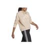 adidas Letter Logo Printed Hooded Sports Sweatshirt Women Sweatshirt Light-Pink HB5107