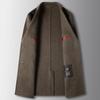 Autumn and Winter Medium and Long Wool Trench Coat Middle-aged and Young Business Double-sided Woolen Solid Color Casual Thick Coat