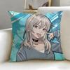 Anime Girls Band Cry Cushion Cover Soft  EasyWash Pillow Case  Versatile for Couch Bed Travel and Office