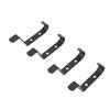 4 Pcs Coat Hooks Wall Mount Coat Hanger Carbon Steel Screw In Wall Hooks for Hanging Heavy Duty S