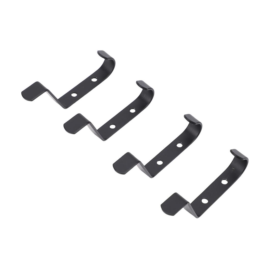 4 Pcs Coat Hooks Wall Mount Coat Hanger Carbon Steel Screw In Wall Hooks for Hanging Heavy Duty S