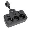 Power Socket with Independent   Multi Outlets Adapter 3 Way 2 Prong AC Grounding Outlet Extender
