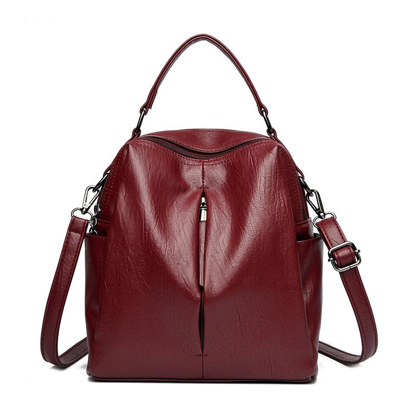 

Сумка через плечо женская сумка на одно плечо многофункциональный женский рюкзак красный