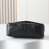 Charlies Damen Rautenketten-Rindsleder-Klapptasche - Lässige Einzel-Schulter-Crossbody-Tasche