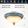 European Retro Dimmable LED Ceiling Light for Hallway, Balcony, or Bedroom