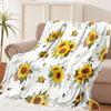 Watercolor Flowers Digitalprinted Polyester Bedroom Velvet Flannel Soft Sofa Cover Blanket Fleece Soft Sofa Cover Blankets